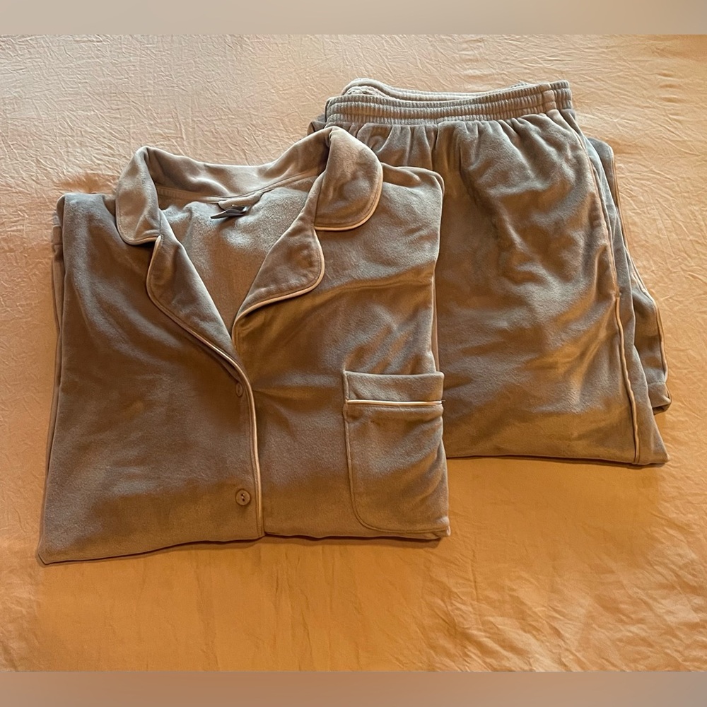 SKIMS Velour Loungewear Set-GREY 2024
